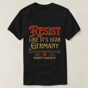 Camiseta de Alerta Resistir ao Fascismo Como se Fo