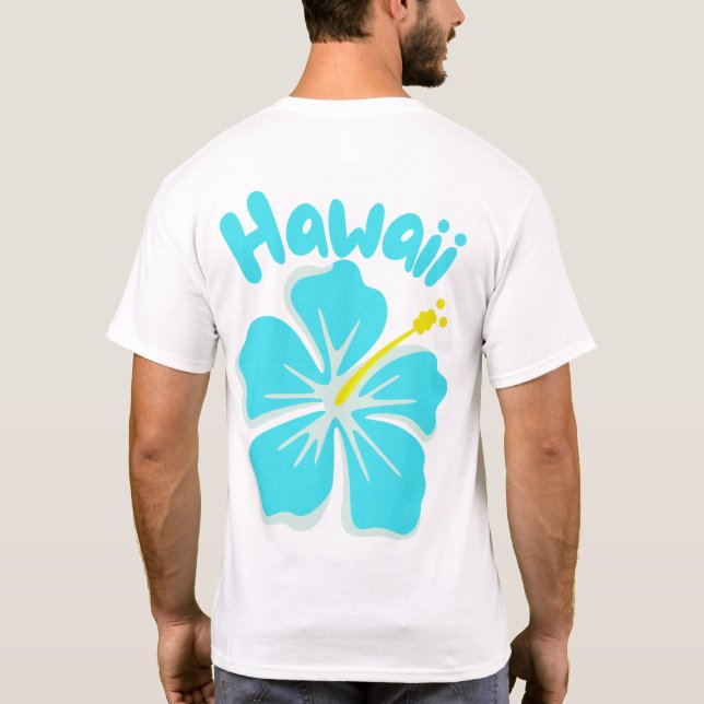 Camiseta de algodão Clássico Havaiano (Verso)