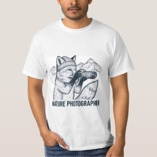 Camiseta de Algodão com Fotógrafo da Natureza Rapo