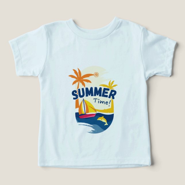Camiseta de Algodão Macio para Bebês e Crianças Pe (Design frontal)