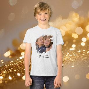 Camiseta de algodão macio para crianças adolescent