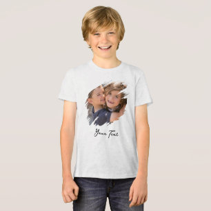 Camiseta de algodão macio para crianças adolescent
