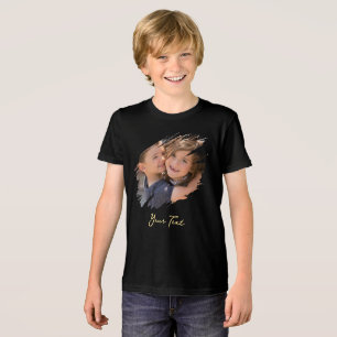 Camiseta de Algodão Macio para Crianças e Pré-Adol