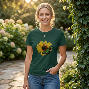 Camiseta de Algodão Manga Curta para Mulheres