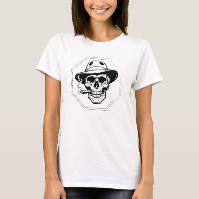 Camiseta de Algodão Minimalista da Moda | Confortá (Frente)