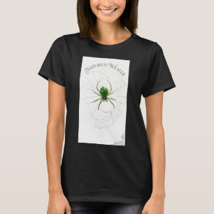 Camiseta de Algodão Orgânico Mulher Aranha Verde T
