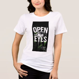 Camiseta de Algodão Orgânico Mulher Arte Surreal A