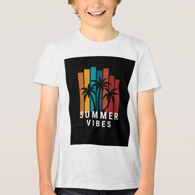 Camiseta de Algodão para Crianças Unisex Macia e C (Frente)