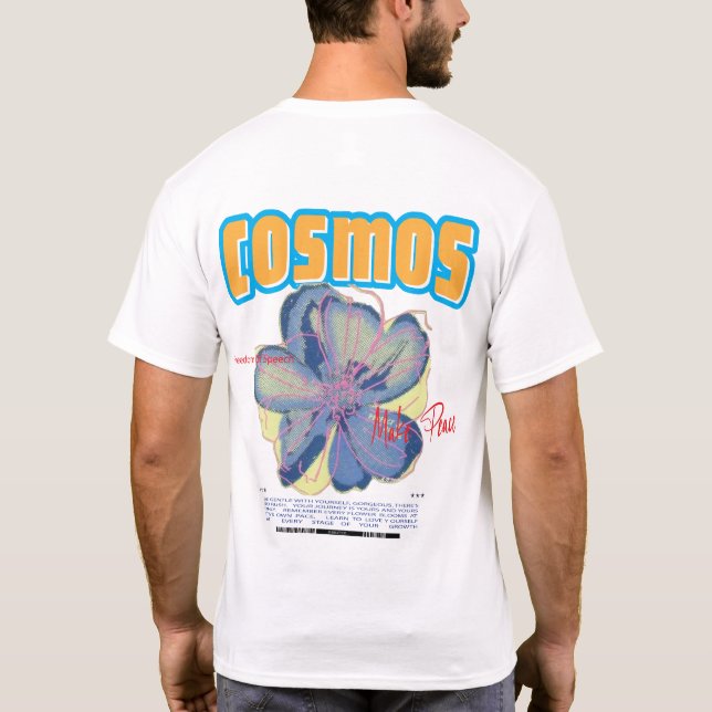 Camiseta de Algodão Premium Cosmos Oversized (Verso)
