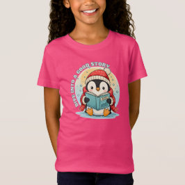 Camiseta de Algodão Rosa Quente para Crianças com 