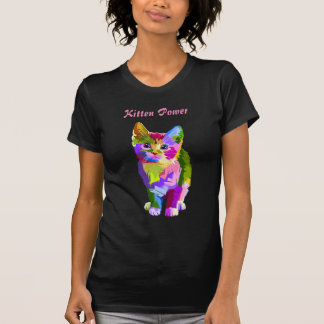 camiseta de alimentação do gatinho