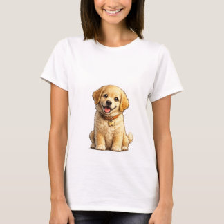 Camiseta de Amante de Cachorro Fofinho da Raça Gol