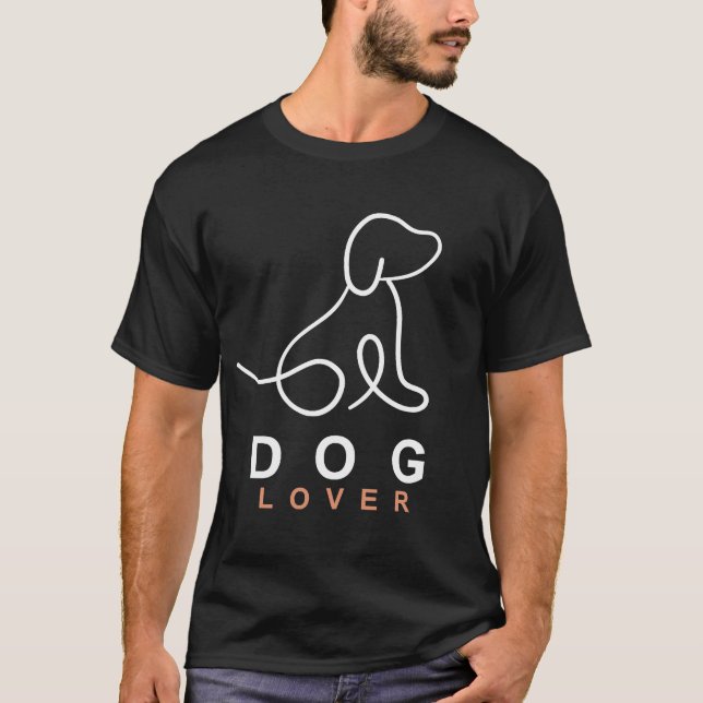 Camiseta de Amante de CÃES (Frente)