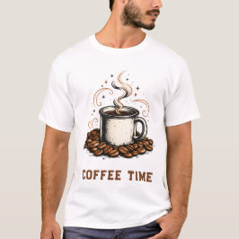 Camiseta de Amante de Café Vintage | Caneca de Aca