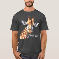 Camiseta de Amante de Girafa Engraçada, E aí?