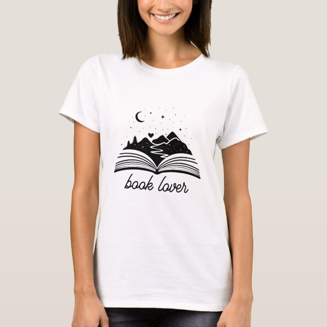 Camiseta de Amante de Livros (Frente)