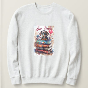 Camiseta de Amante de Livros Camisa de Cachorro Fo