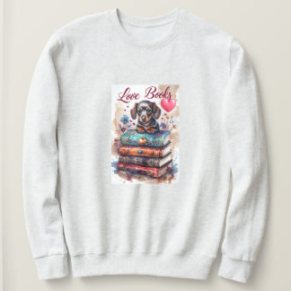 Camiseta de Amante de Livros Camisa de Cachorro Fo