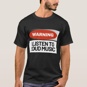 Camiseta de amante de música alta