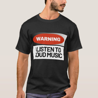 Camiseta de amante de música alta