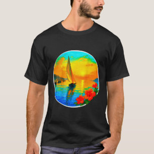 Camiseta de Amantes de Barcos Náuticos à Vela - Cr