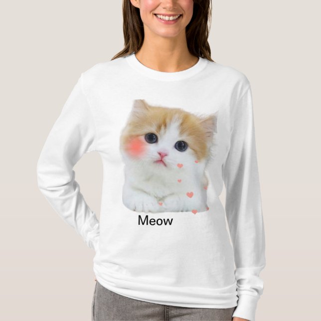 Camiseta de amantes de gatos (Frente)