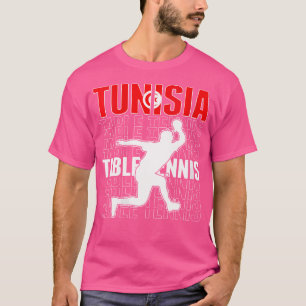 Camiseta de Amantes de Tênis de Mesa da Tunísia Or