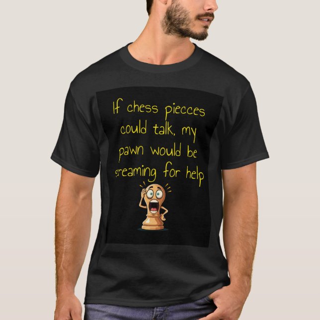camiseta de amantes de xadrez (Frente)