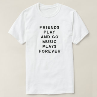 Camiseta de Amigos e Música Homens