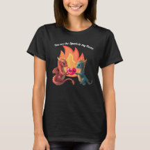 Camiseta de Amor de Dragão Fofo