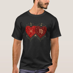 Camiseta de Amor de Peixes Virgem Dia dos Namorado