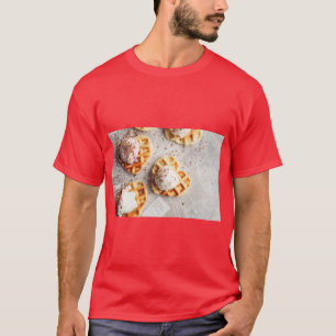 Camiseta de Amor de Sorvete de Waffle