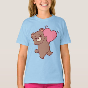 Camiseta de Amor de Urso Teddy Fofo Urso Bea de