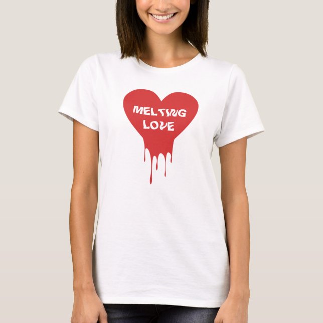 camiseta de amor derretido (Frente)