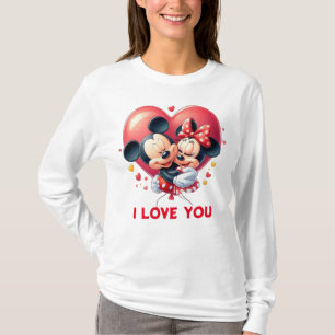 Camiseta de amor do Eterno Mickey & Minnie