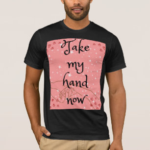 Camiseta de amor entre a barriga e a canvas