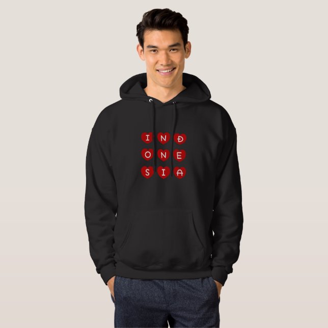 Camiseta de amor Indonésia, indonésio significa ca (Frente Completa)