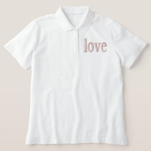 Camiseta de amor "Polo" White Women's