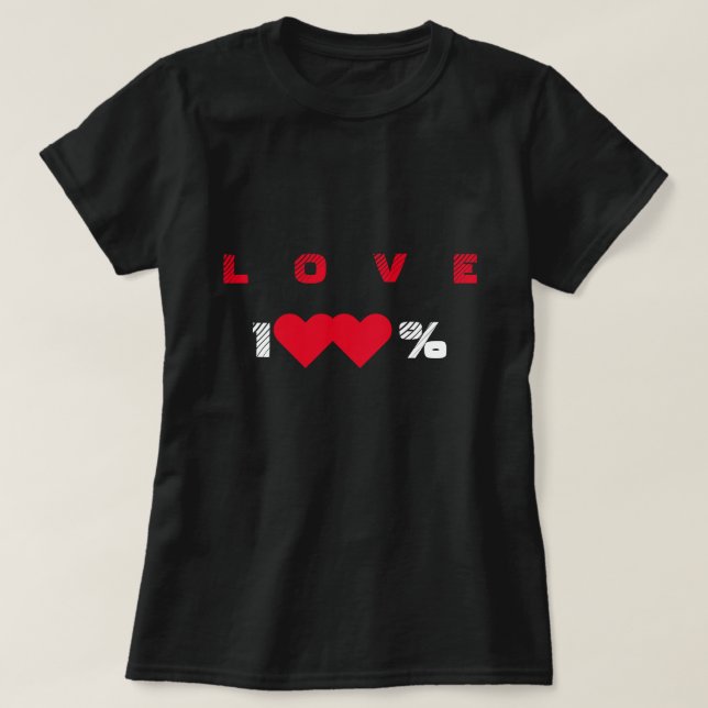 Camiseta de Amor Romântico (Frente do Design)