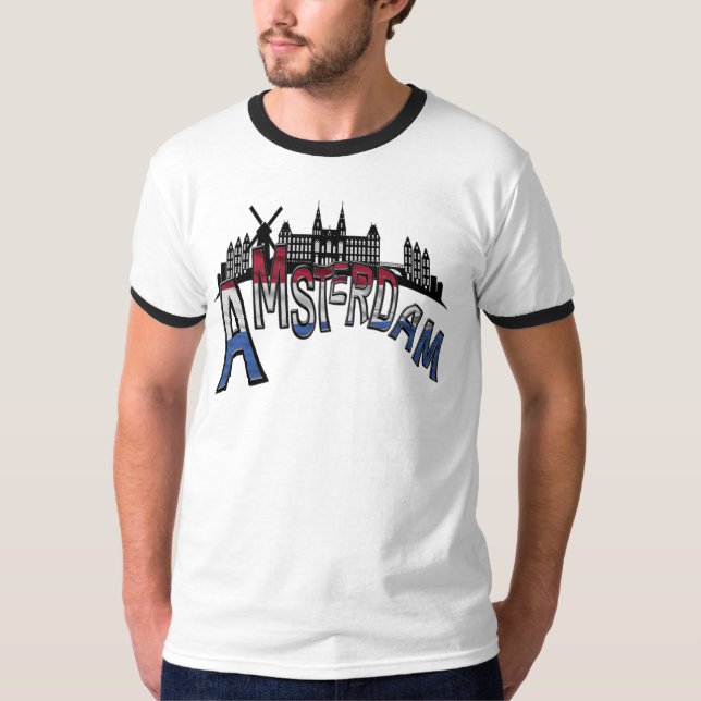 Camiseta De Amsterdã com amor. (Frente)