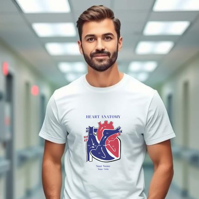 Camiseta de Anatomia do Coração (Heart Anatomy T-Shirt )