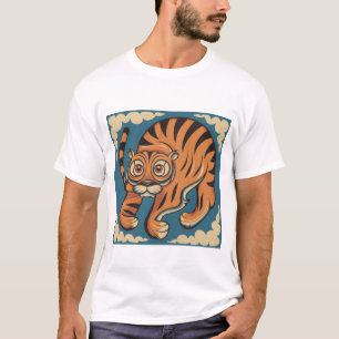Camiseta de animais selvagens estilizada