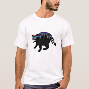 Camiseta de animais urbanos racoon