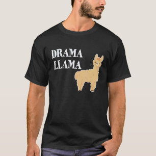 Camiseta de Animal Caprichoso Drama Llama