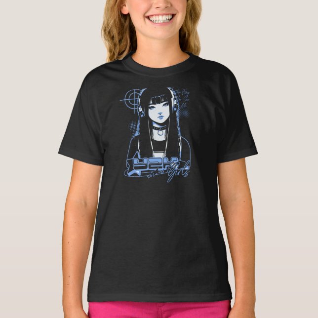 Camiseta de Anime para Meninas (Frente)