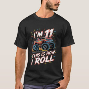 Camiseta de Aniversário de 11 Anos de Caminhão Mon