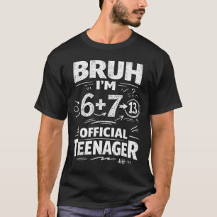 camiseta de aniversário de 13 anos meme engraçado