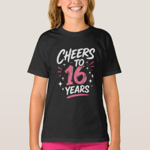 Camiseta de aniversário de 16 anos
