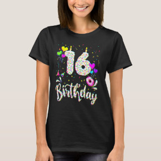 Camiseta de Aniversário de 16 Anos Menina Bday Don