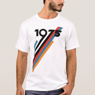 Camiseta de aniversário de 1975